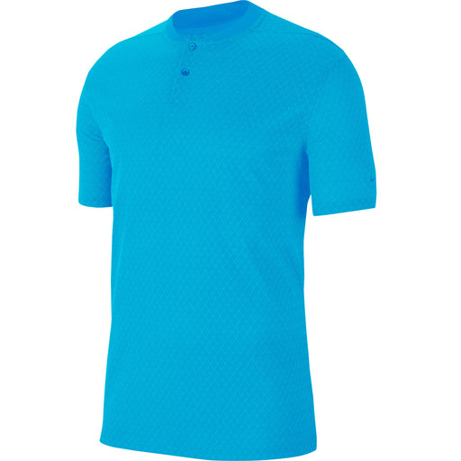 Nike Dri Fit Vapor Textured Blade Mens Golf Polo - 486 BLUE FURY/XL