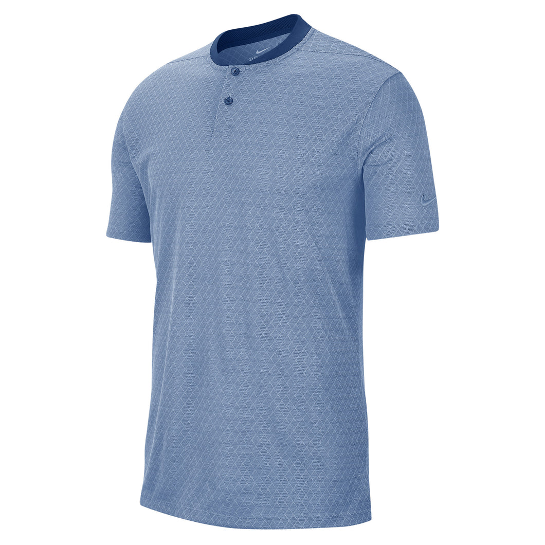 Nike Dri Fit Vapor Textured Blade Mens Golf Polo - INDIGO FOG 460/XXL