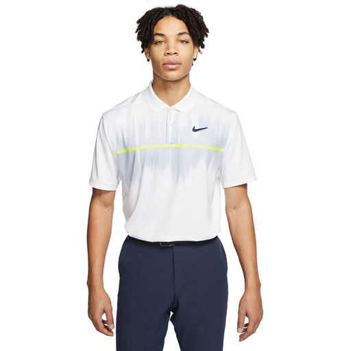 Nike Dri-FIT Vapor Printed Mens Golf Polo - 100 WHITE/XL