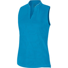Load image into Gallery viewer, Nike Breathe Fairway Womens Sleeveless Golf Polo - 446 LASER BLUE/L
 - 1