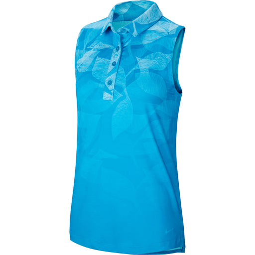 Nike Dri-FIT Printed Womens SL Golf Polo - 446 LASER BLUE/XL