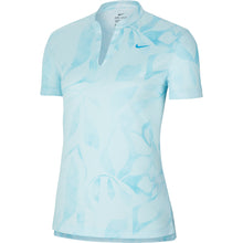 Load image into Gallery viewer, Nike Dri-FIT Victory Print Womens Golf Polo - 449 TOPAZ MIST/XL
 - 1