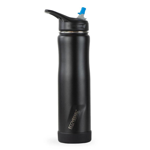 EcoVessel The Summit 24oz Stain Steel Water Bottle - Black Shadow Bs