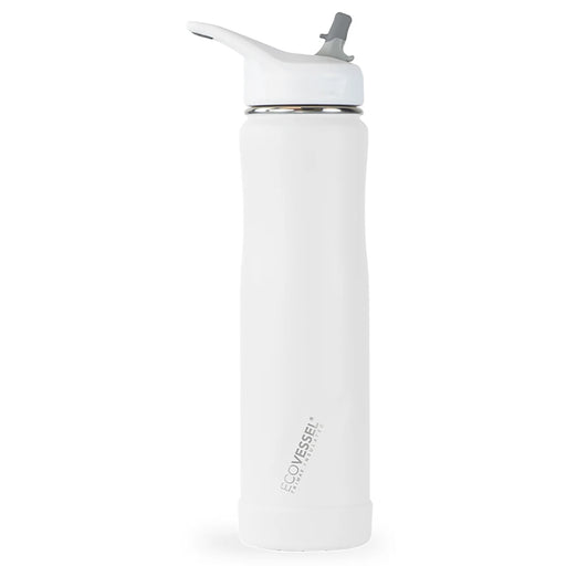 EcoVessel The Summit 24oz Stain Steel Water Bottle - Whiteout Wo