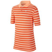 Load image into Gallery viewer, Nike Victory Stripe Boys Golf Polo - 892 ORNG PULSE/XL
 - 3