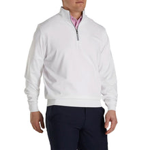 Load image into Gallery viewer, FootJoy Half Zip White Mens Golf Pullover
 - 1