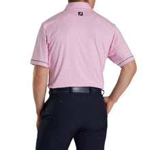 Load image into Gallery viewer, FootJoy Lisle Space Dye Self Collar Pink Mens Polo
 - 2