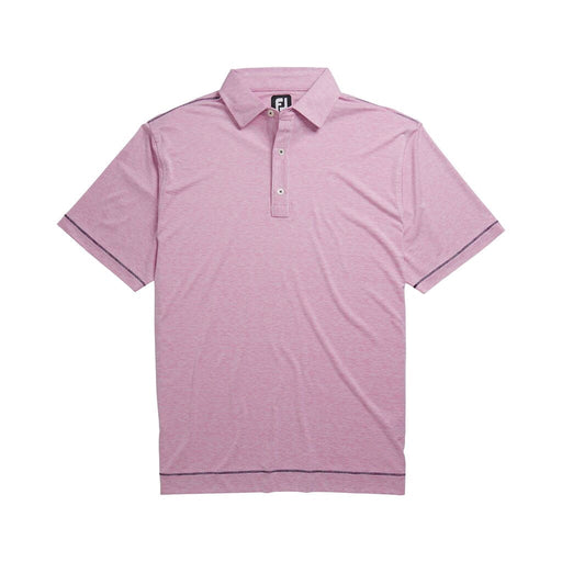 FootJoy Lisle Space Dye Self Collar Pink Mens Polo