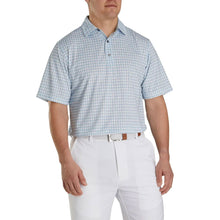 Load image into Gallery viewer, FootJoy Lisle G Fray Print Self Collar Wht M Polo
 - 1