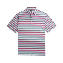 Load image into Gallery viewer, FootJoy Lisle Multi Strip Self Collar Mens Polo
 - 4