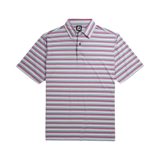 FootJoy Lisle Multi Strip Self Collar Mens Polo