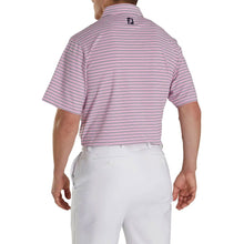 Load image into Gallery viewer, FJ Lisle Mlti Stripe Self Collar Pink M Golf Polo
 - 2