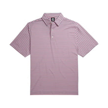 Load image into Gallery viewer, FJ Lisle Mlti Stripe Self Collar Pink M Golf Polo
 - 4