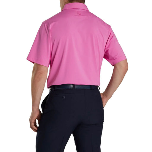 FootJoy Solid Lisle Self Collar Pnk Mens Golf Polo