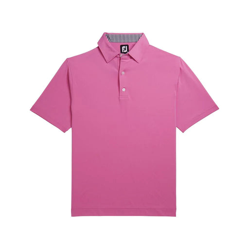 FootJoy Solid Lisle Self Collar Pnk Mens Golf Polo