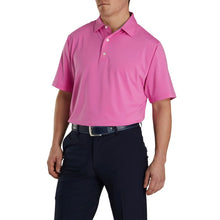 Load image into Gallery viewer, FootJoy Solid Lisle Self Collar Pnk Mens Golf Polo
 - 1