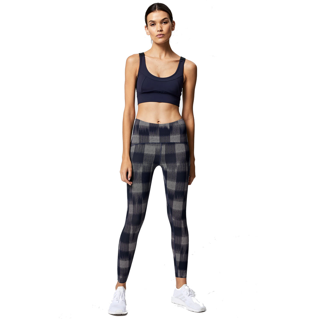 Varley Meadow Mid Rise 7/8 Womens Leggings - Fragment Check/S