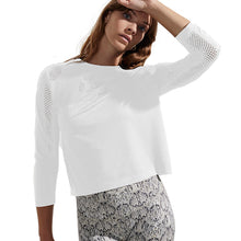 Load image into Gallery viewer, Varley Halldale Womens Long Sleeve Shirt - Snow White/L/XL
 - 3