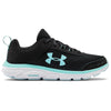 Under Armour Charged Assert 8 Black-Aqua Womens Running Shoes