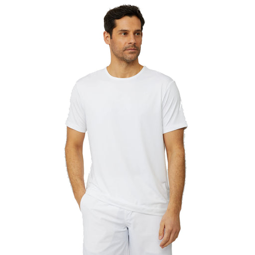 Redvanly Minna White Mens Crew Shirt