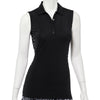 EP NY Work It Metallic Trim Womens Sleeveless Golf Polo