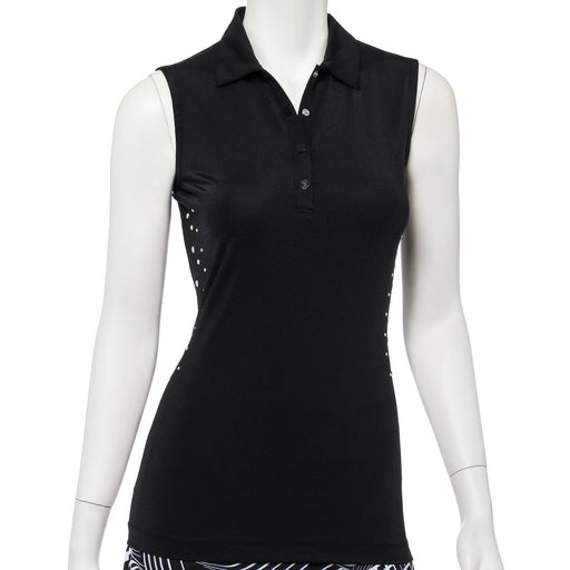 EP NY Work It Metallic Trim Womens SL Golf Polo