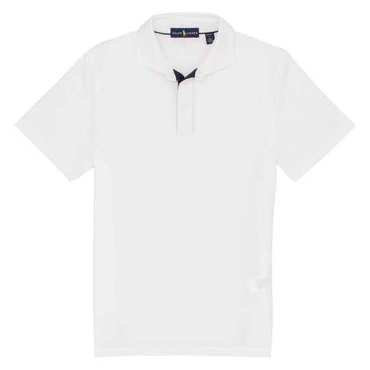 Polo Golf Ralph Lauren Tour Pique Solid Pro Fit White Mens Golf Polo