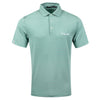 RLX Striped Lightweight Airflow Essex Green Mens Golf Polo