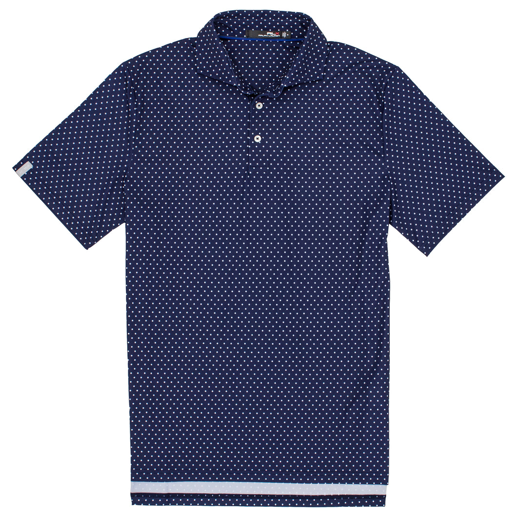 RLX Printed Ltwt Airflow Links Dot Mens Golf Polo