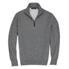 Polo Golf Fine Gauge Terry Boulder Grey Mens Golf 1/2 Zip