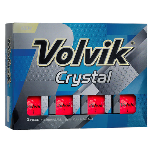 Volvik Crystal Ruby Red Golf Balls 12-Pack - Default Title