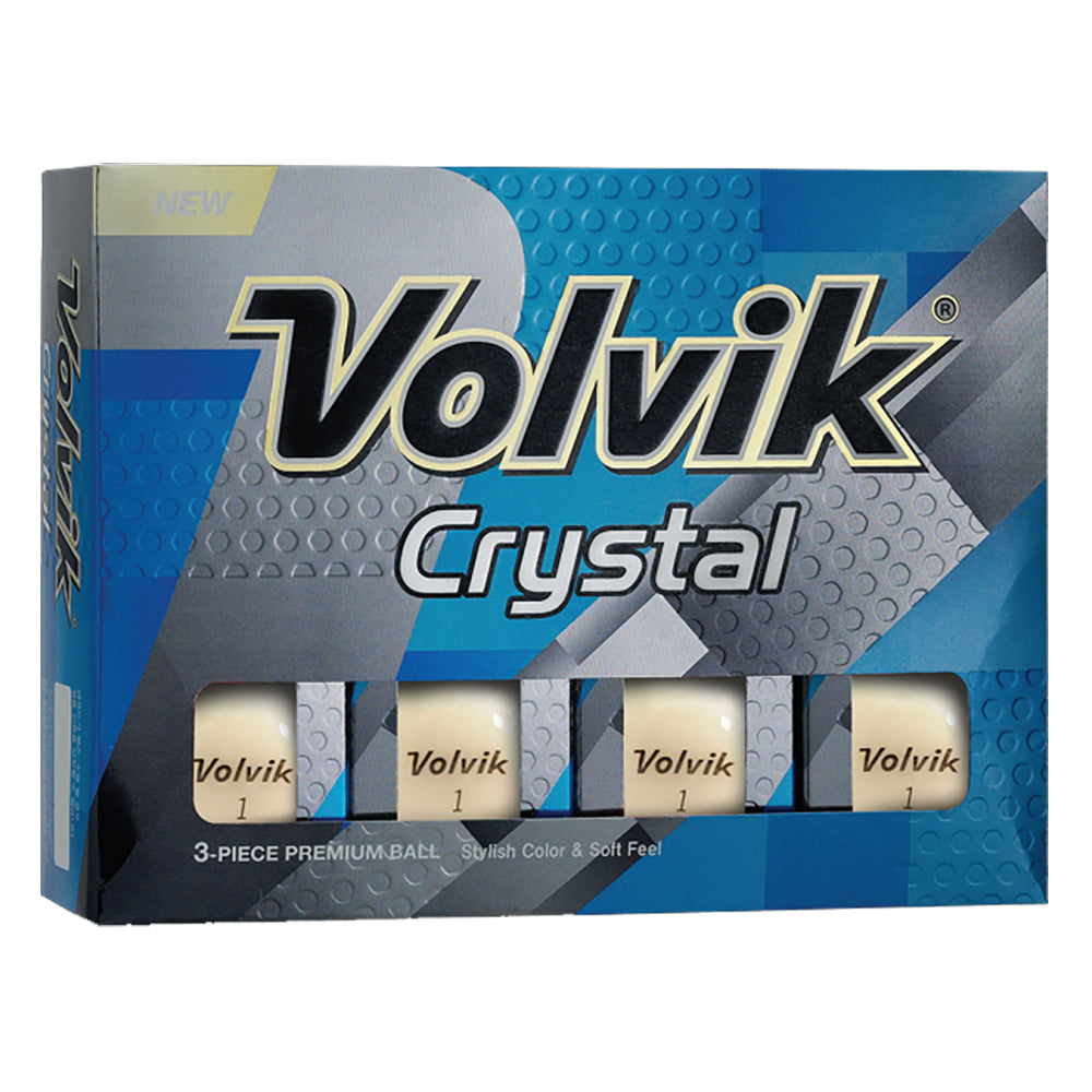 Volvik Crystal White Golf Balls 12-Pack - Default Title