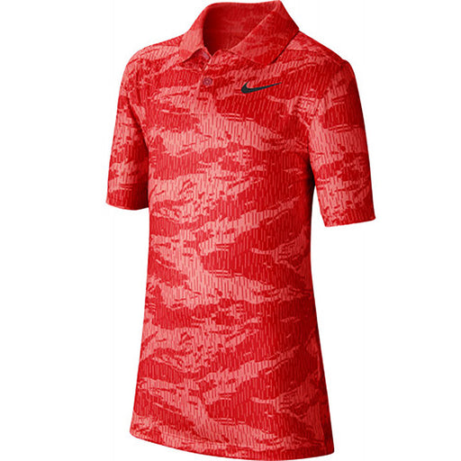 Nike Dry Print Boys Golf Polo - 657 UNIV RED/XL