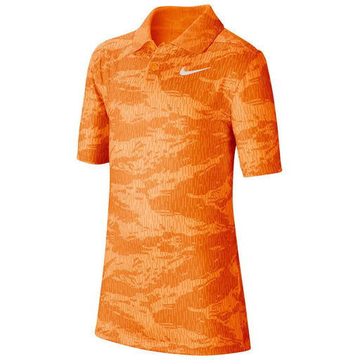 Nike Dry Print Boys Golf Polo - 803 TOTAL ORANG/XL