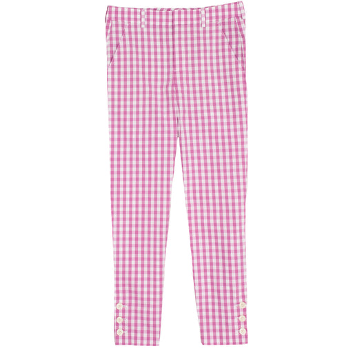 Polo Golf Stretch Gingham Womens Golf Capri