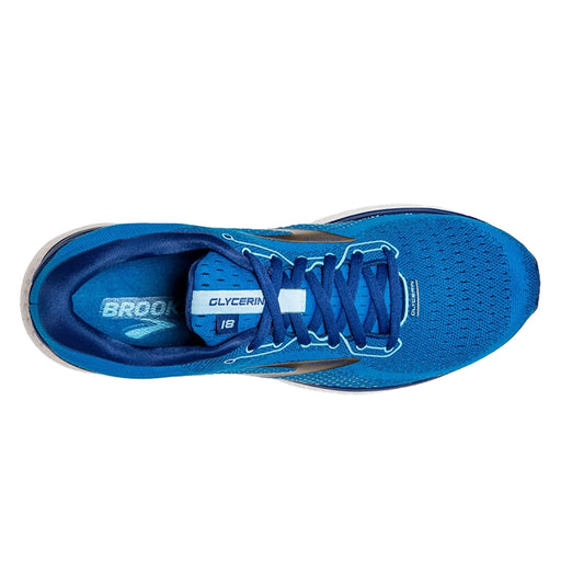 Brooks Glycerin 18 Blue-Gold Mens Running Shoes