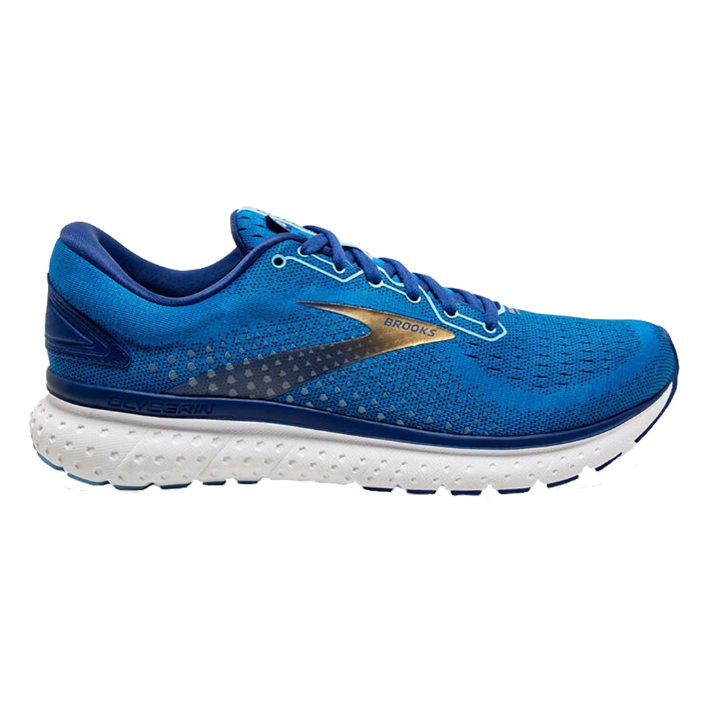 Brooks Glycerin 18 Blue-Gold Mens Running Shoes