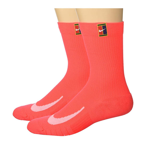 NikeCourt Multiplier Cushion Mens Crew Socks - Laser Crimson/L