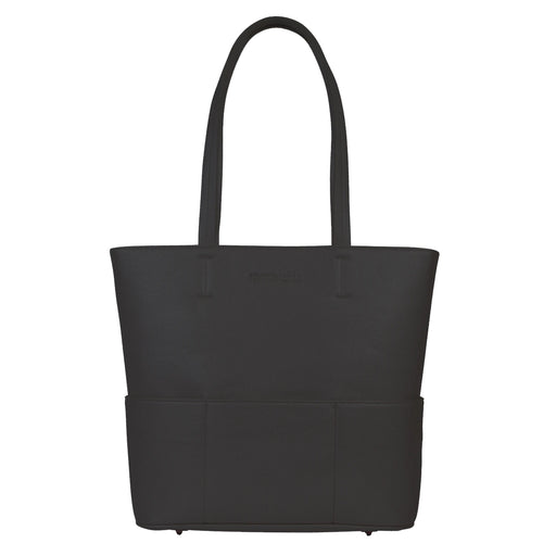 SportsChic Vegan Midi Tote Bag - Matte Black