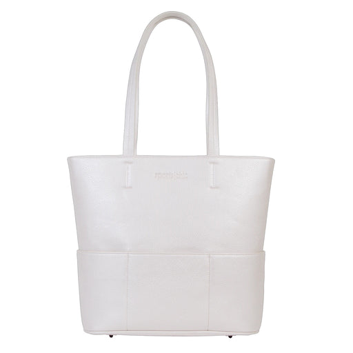 SportsChic Vegan Midi Tote Bag - Matte White