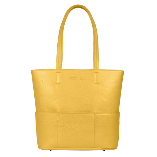 SportsChic Vegan Midi Tote Bag - Saffron Yellow