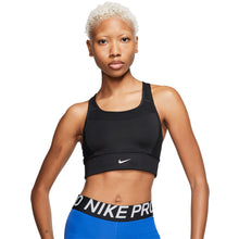 Load image into Gallery viewer, Nike Swoosh Medium Support Womens Sports Bra - BLACK 010/XL
 - 1