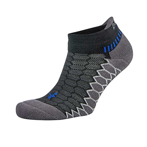 Balega Silvr No Show Compression Fit Running Socks - Black/Carbon/XL