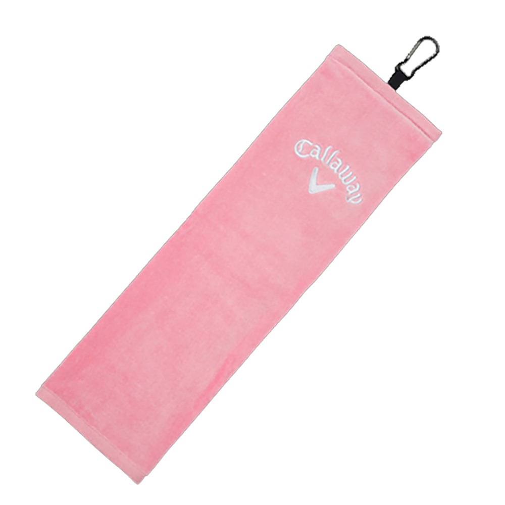 Callaway Tri Fold Pink Golf Towel