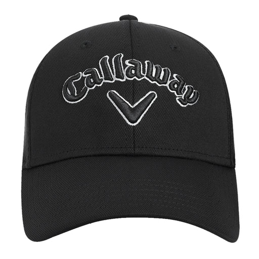 Callaway Mesh Fitted Black Charcoal Mens Cap