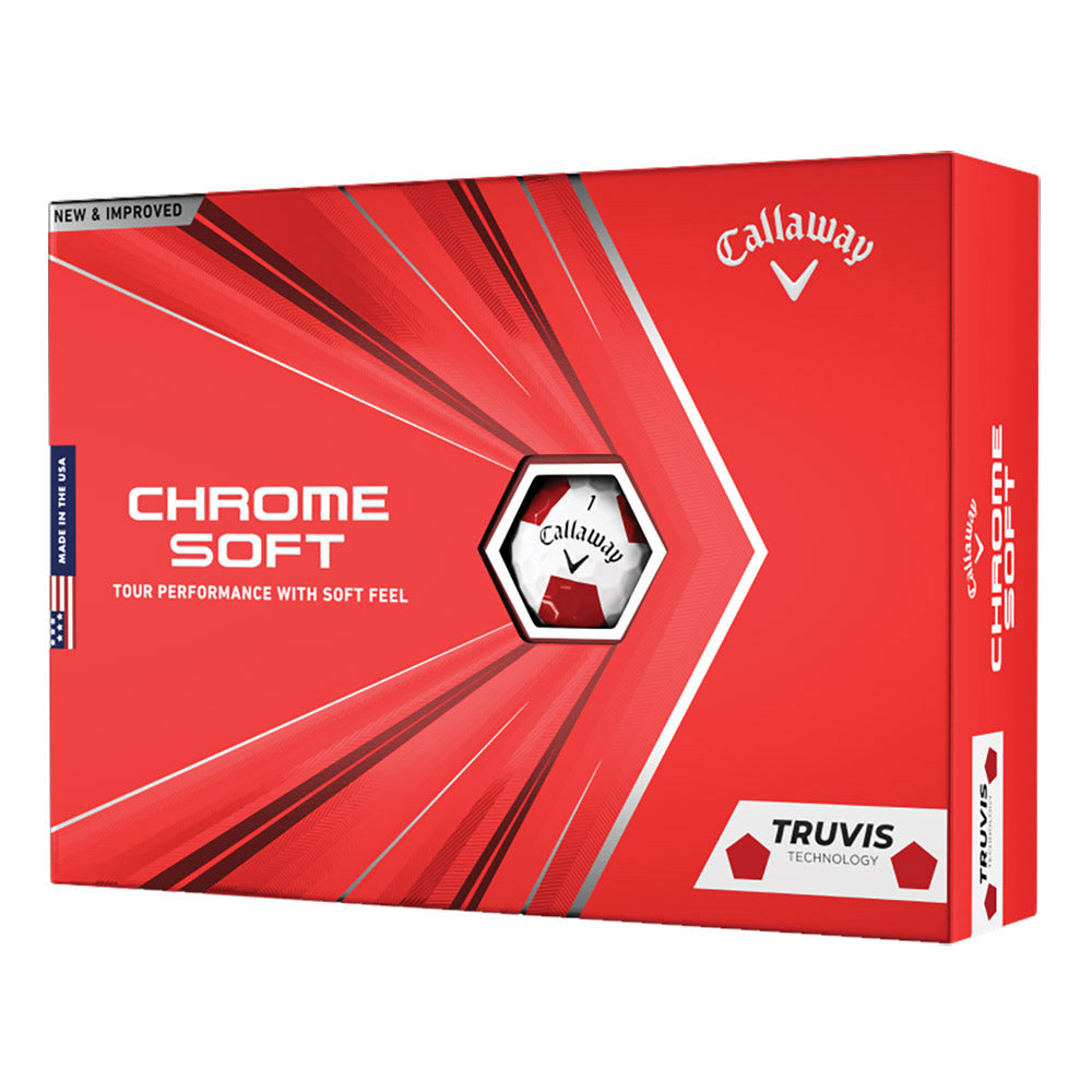 Callaway Chrome Soft Truvis Red Golf Balls - Dozen - Default Title