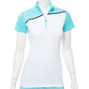 EP NY Bora Bora Cap Mesh Overlay Womens Golf Polo