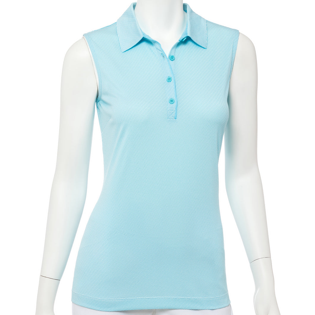 EP NY Geometric Jacquard Womens SL Golf Polo