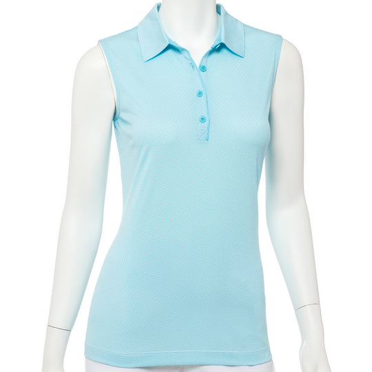 EP NY Geometric Jacquard Womens Sleeveless Golf Polo