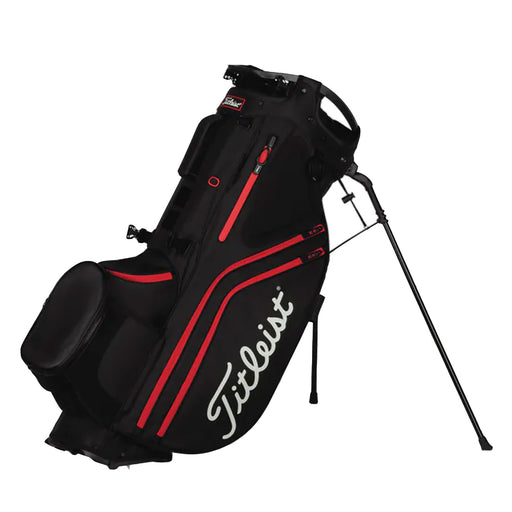 Titleist Hybrid 14 Stand Golf Bag - Black/Black/Red